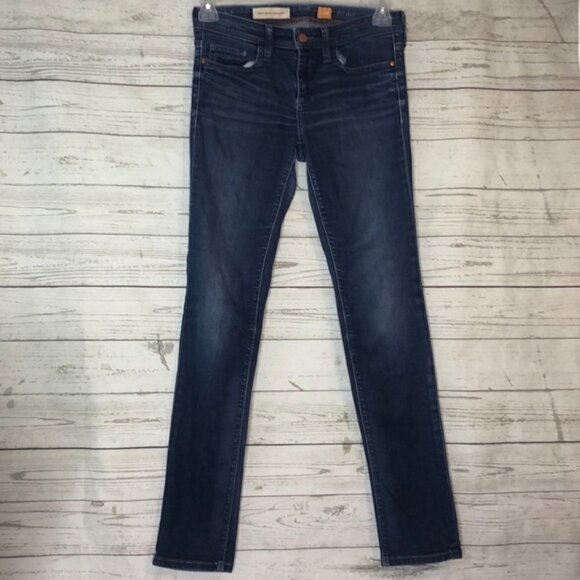 Pilcro & the Letterpress Skinny Jeans 28 Dark Wash Anthropologie - Picture 1 of 8